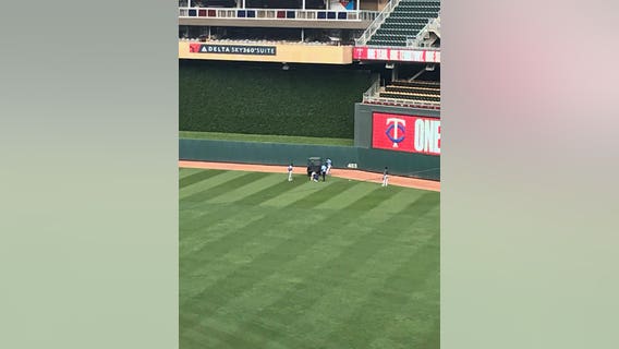 Byron Buxton carted off the field after left foot injury in Twins inter-squad scrimmage