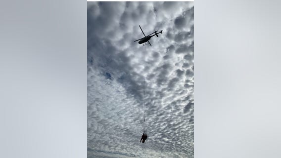 Hiker airlifted after breaking leg on Kettle River island