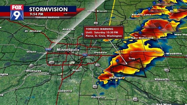 Tornado reported as storms move into Wisconsin