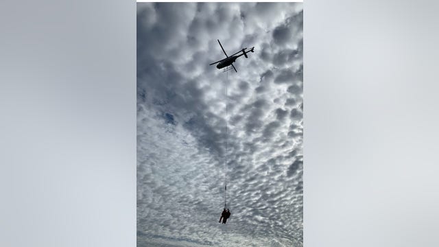 Hiker airlifted after breaking leg on Kettle River island