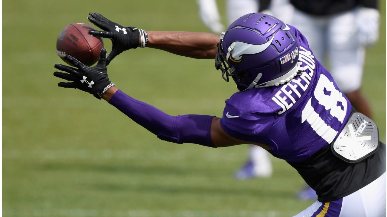 Vikings get Jefferson back for minicamp as star WR takes contract talk in  stride NFL - Bally Sports