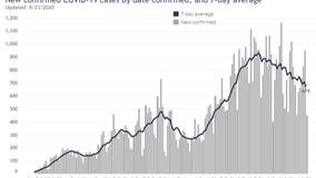 COVID-19 in Wisconsin: 7-day average of new positive cases shows downward trend after July surge