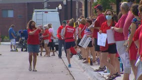 Teachers from Minnesota's largest school district call for transparency, safety during rally