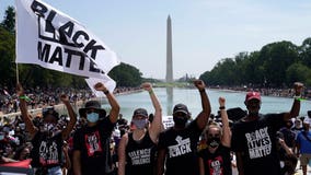 Thousands gather at March on Washington commemorations amid revived racial tensions