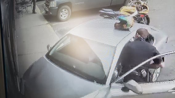 Man charged with injuring New Brighton officer after driving stolen car into building, fleeing scene