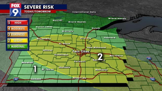 Steamy, possibly stormy Monday for central, southern Minnesota including Twin Cities metro
