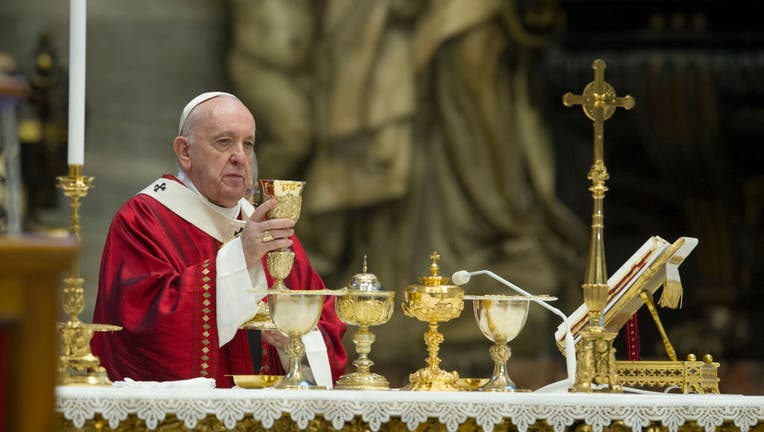 360bf5d4-Pope Francis Leads Mass For The Solemnity of Saints Peter and Paul