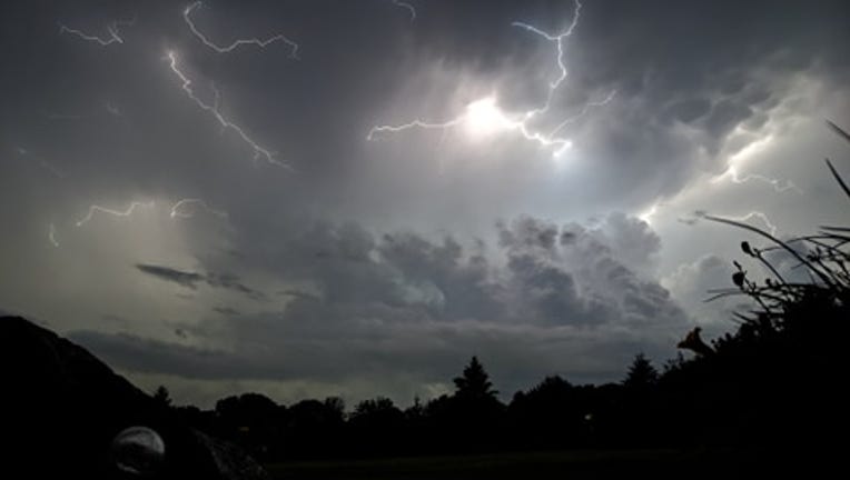 Lightning in Lakeville, Minnesota