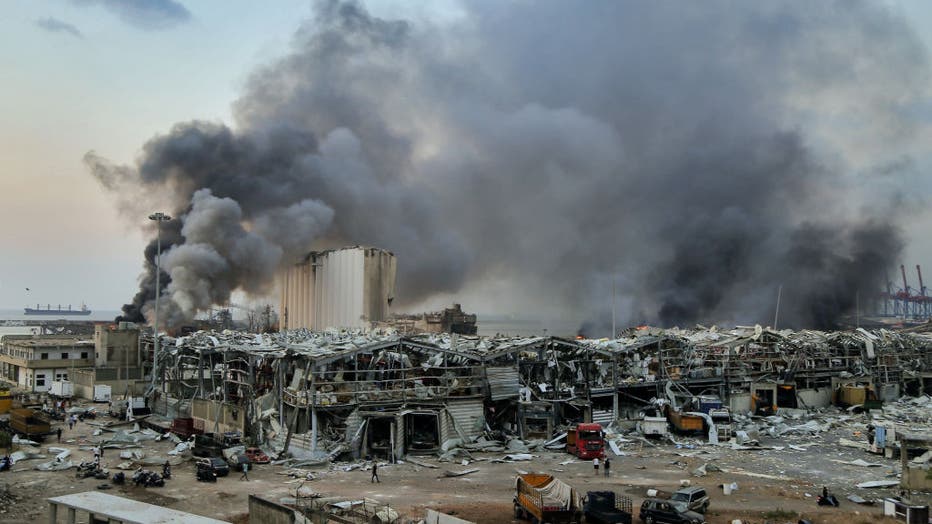 Massive explosion at Beirut's port