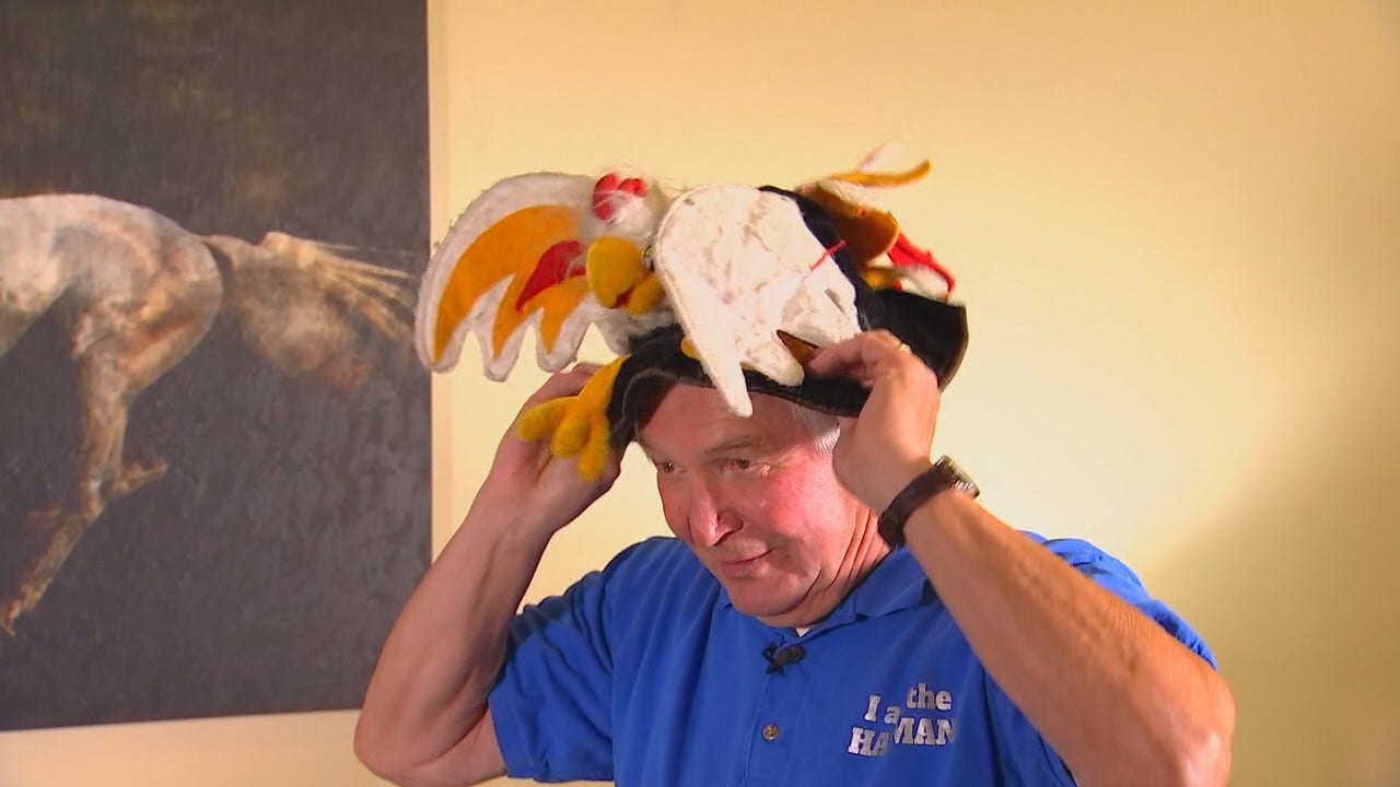 The Hat Man: Apple Valley man spreading message of positivity through  quirky hat collection