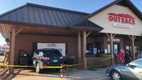 Vehicle crashes into Outback Steakhouse in Rochester, Minnesota