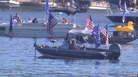 Pro-Trump boat parade fills waters of St. Croix River