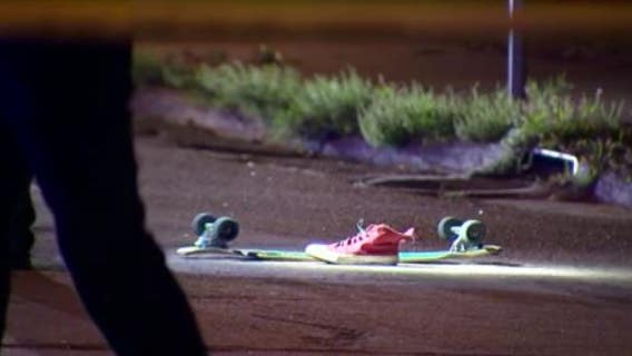 Unidentified girl struck by vehicle, injured while skateboarding on Bryant Avenue North Monday night