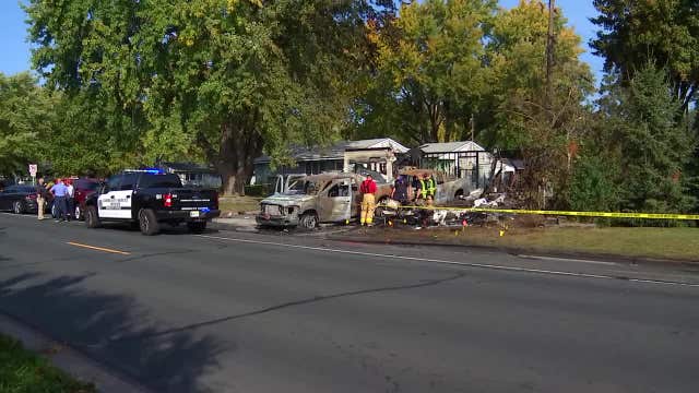 Feds investigating suspicious fire at Brooklyn Center home with 'Trump 2020' sign
