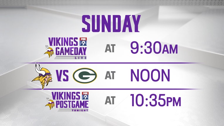 Vikings Packers TV info