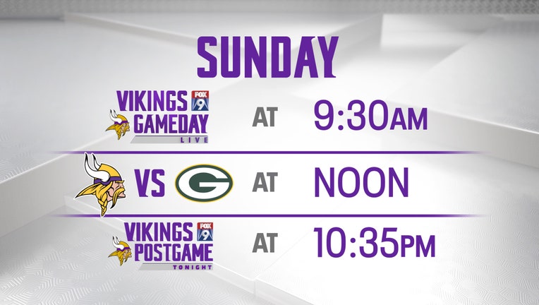 Vikings Packers TV info