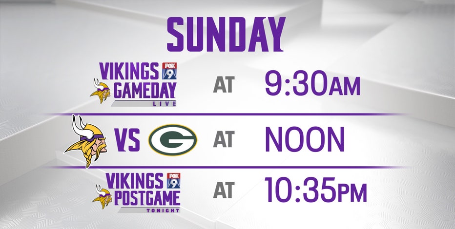 How to watch Vikings Gameday Live on FOX 9 Sunday, Nov. 20