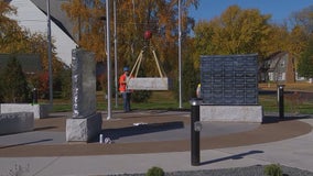 Final stones placed for new Veterans Memorial Park in Cambridge