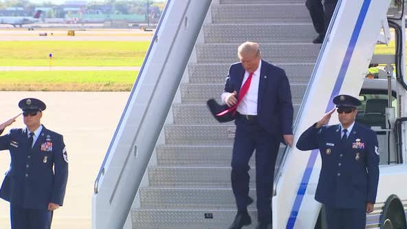 Prominent Minnesota Republicans greet President Trump at MSP Airport