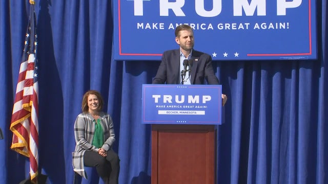 Eric Trump promises President Trump will win Minnesota in November