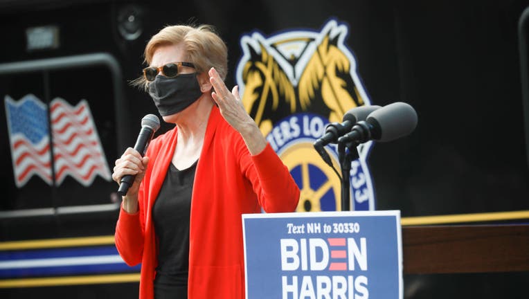 Elizabeth Warren stumps for Joe Biden