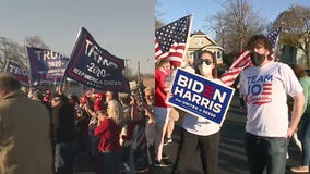 Supporters of both President Trump, Biden rally in Milwaukee