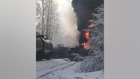 Crude oil fire out, investigation continues after train derailment in Whatcom County
