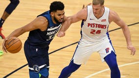 Timberwolves rally to beat Detroit in season opener