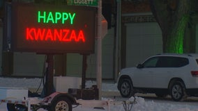 Holiday lights show at Minnesota State Fairgrounds marks start of Kwanzaa