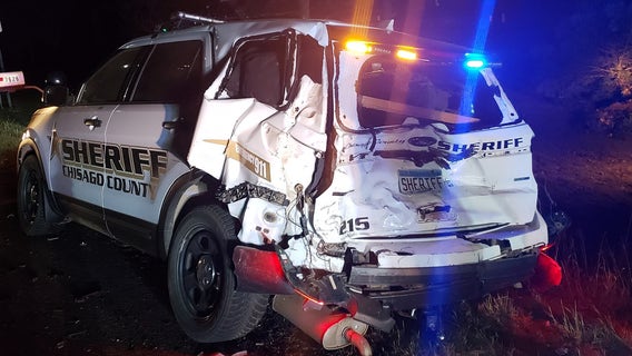 Drunk driver crashes into squad car in North Branch, Minnesota