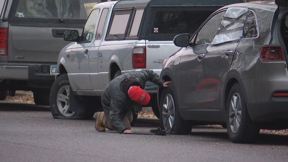 Police: 2 cited, tires slashed during dueling protests at Minnesota governor's residence