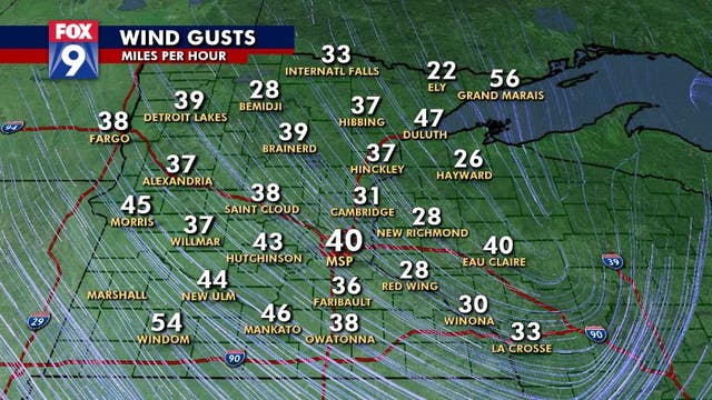 Strong winds bring bitter cold start to Christmas Eve