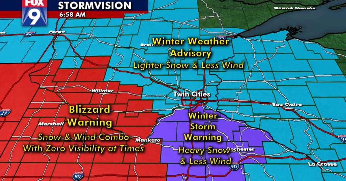 Strong winds, slushy snow make January appearance in Minnesota | FOX 9 ...