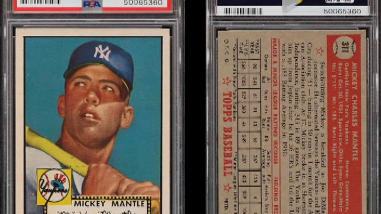 Mickey Mantle's card sells for $12.6million - making it the most