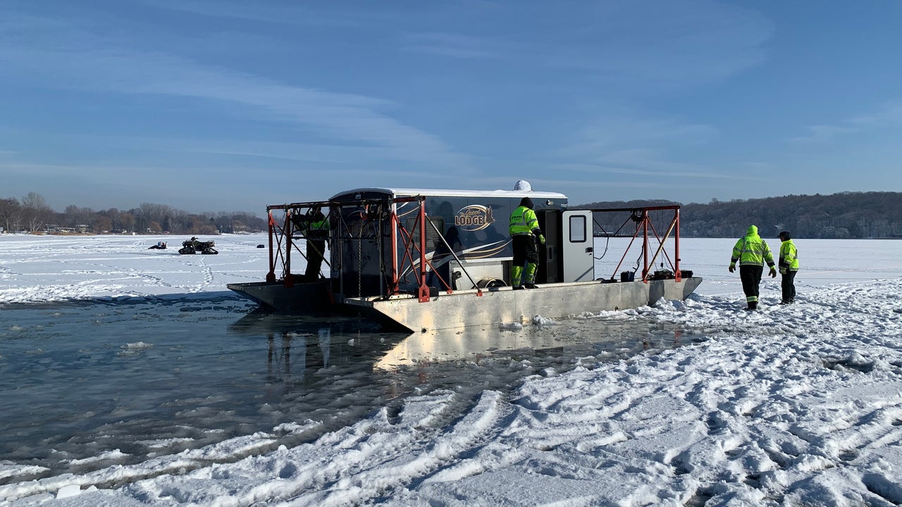 ATV, fish house break through ice on Stearns County lakes | FOX 9