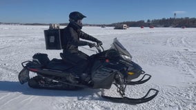 Minnesota restaurant launches snowmobile delivery to ice houses