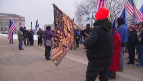 President Trump supporters rally at Minnesota capitol days after U.S. Capitol riot