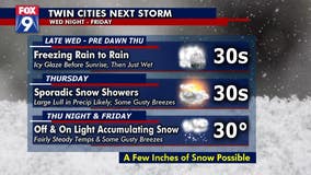 Winter storm with freezing rain, possible snow on its way to Minnesota