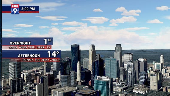 Blast of arctic air bringing subzero wind chill to Twin Cities metro