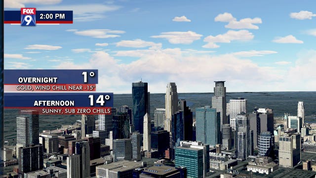 Blast of arctic air bringing subzero wind chill to Twin Cities metro
