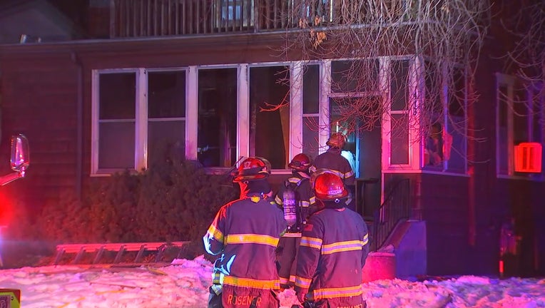 1 hospitalized after fire at northeast Minneapolis duplex