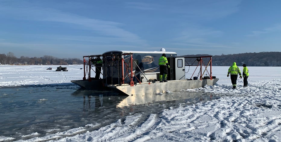 ATV, fish house break through ice on Stearns County lakes | FOX 9
