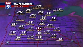 Minnesota under a Wind Chill Warning Valentine's Day