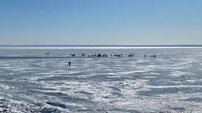 Dozens of anglers rescued from Lake Superior after ice breaks free