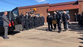 Duluth police honor K-9 killed during standoff with procession