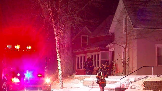 Crews endure bitter cold to put out house fire in Minneapolis