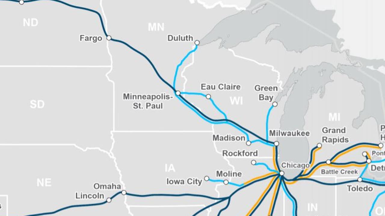 Amtrak Proposes Routes From Twin Cities To Duluth, Eau Claire, Madison