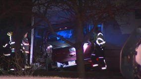 Pickup crashes into house in New Prague, knocks out neighborhood power