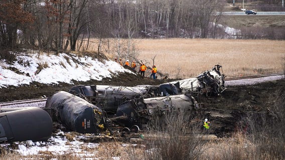 Noisy Plymouth train derailment cleanup expected to last into summer