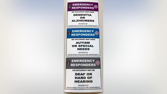 Richfield fire, police offer home stickers to identify residents’ special needs